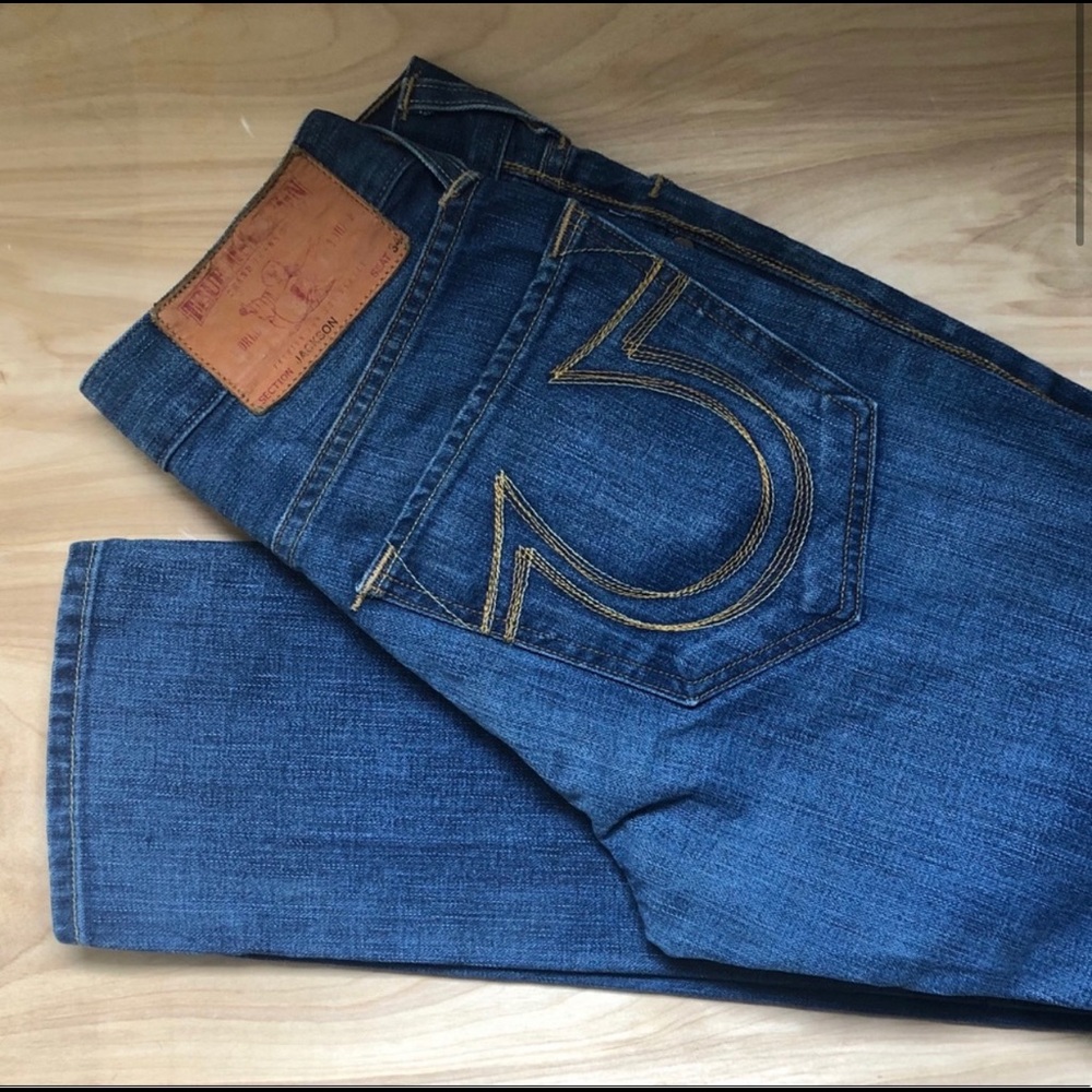 True Religion Highwaisted Straight Jeans